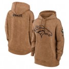 Women's Denver Broncos Brown 2023 Salute to Service Pullover Hoodie