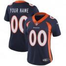 Women's Denver Broncos Customized Limited Blue Vapor Untouchable Jersey