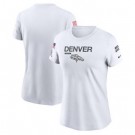 Women's Denver Broncos White 2024 Salute To Service Legend Performance T Shirt