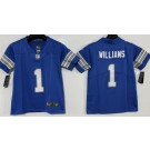 Women's Detroit Lions #1 Jameson Williams Limited Blue Vapor Jersey