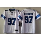Women's Detroit Lions #97 Aidan Hutchinson Limited White Vapor Jersey