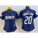 Women's Detroit Tigers #20 Spencer Torkelson Navy 2024 City Connect Limited Jersey