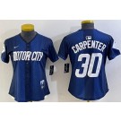 Women's Detroit Tigers #30 Kerry Carpenter Navy 2024 City Connect Limited Jersey