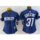 Women's Detroit Tigers #31 Riley Greene Navy 2024 City Connect Limited Jersey