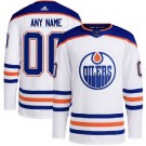 Women's Edmonton Oilers Customized White Authentic Jersey