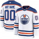 Women's Edmonton Oilers Customized White Fanatics Authentic Jersey