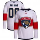 Women's Florida Panthers Customized White Authentic Jersey