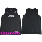 Women's Gonzaga Bulldogs Customized Black College Basketball Jersey