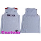 Women's Gonzaga Bulldogs Customized White College Basketball Jersey