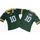 Women's Green Bay Packers #10 Jordan Love Limited Green FUSE Vapor Jersey