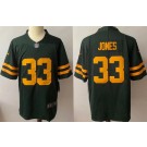 Women's Green Bay Packers #33 Aaron Jones Limited Green Alternate Vapor Jersey