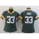 Women's Green Bay Packers #33 Aaron Jones Limited Green Vapor Untouchable Jersey