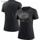 Women's Green Bay Packers Black 2020 Salute To Service T Shirt