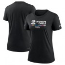 Women's Green Bay Packers Black 2022 Crucial Catch Performance T Shirt