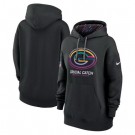 Women's Green Bay Packers Black 2024 Crucial Catch Club Pullover Hoodie