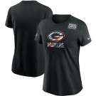 Women's Green Bay Packers Black Crucial Catch Sideline Performance T Shirt