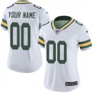 Women's Green Bay Packers Customized Limited White Vapor Untouchable Jersey