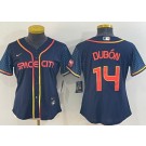 Women's Houston Astros #14 Mauricio Dubon Navy City Cool Base Jersey