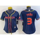 Women's Houston Astros #3 Jeremy Pena Navy 2022 City Cool Base Jersey