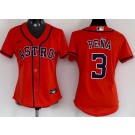 Women's Houston Astros #3 Jeremy Pena Orange Cool Base Jersey