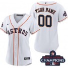 Women's Houston Astros Customized White 2022 World Series Champions Cool Base Jersey