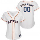 Women's Houston Astros Customized White Cool Base Jersey
