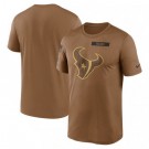 Women's Houston Texans Brown 2023 Salute To Service Legend Performance T Shirt