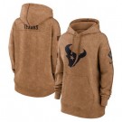 Women's Houston Texans Brown 2023 Salute to Service Pullover Hoodie