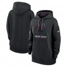 Women's Indianapolis Colts Black 2024 Crucial Catch Club Pullover Hoodie