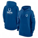 Women's Indianapolis Colts Blue Sideline Club Fleece Pullover Hoodie