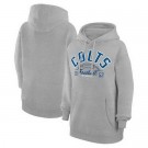 Women's Indianapolis Colts Starter Gray Half Ball Team Pullover Hoodie