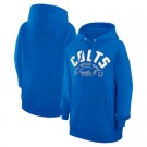 Women's Indianapolis Colts Starter Royal Half Ball Team Pullover Hoodie