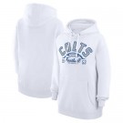 Women's Indianapolis Colts Starter White Half Ball Team Pullover Hoodie