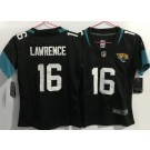 Women's Jacksonville Jaguars #16 Trevor Lawrence Limited Black Vapor Jersey