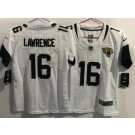 Women's Jacksonville Jaguars #16 Trevor Lawrence Limited White Vapor Jersey