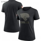 Women's Jacksonville Jaguars Black 2020 Salute To Service T Shirt