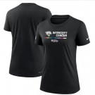 Women's Jacksonville Jaguars Black 2022 Crucial Catch Performance T Shirt