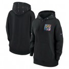 Women's Jacksonville Jaguars Black 2023 Crucial Catch Club Pullover Hoodie