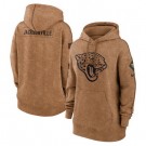 Women's Jacksonville Jaguars Brown 2023 Salute to Service Pullover Hoodie