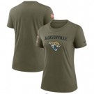 Women's Jacksonville Jaguars Olive 2022 Salute To Service Legend T Shirt