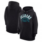 Women's Jacksonville Jaguars Starter Black Half Ball Team Pullover Hoodie