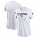 Women's Jacksonville Jaguars White 2024 Salute To Service Legend Performance T Shirt