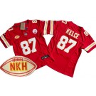Women's Kansas City Chiefs #87 Travis Kelce Limited Red NKH FUSE Vapor Jersey