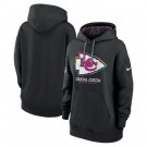 Women's Kansas City Chiefs Black 2024 Crucial Catch Club Pullover Hoodie