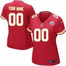 Women's Kansas City Chiefs Customized Game Red Jersey