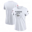 Women's Kansas City Chiefs White 2024 Salute To Service Legend Performance T Shirt