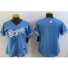 Women's Kansas City Royals Blank Light Blue Limited Jersey