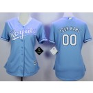 Women's Kansas City Royals Customized Light Blue Cool Base Jersey