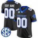Women's Kentucky Wildcats Custom Limited Black FUSE College Football Jersey