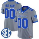 Women's Kentucky Wildcats Custom Limited Gray FUSE College Football Jersey